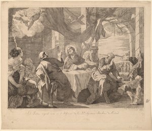 Le souper à Emmaüs - José del Castillo, after Mateo Cerezo the younger
