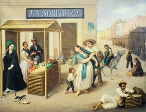 Un marché à Mexico par Jose A Arrieta - Jose Agustin Arrieta