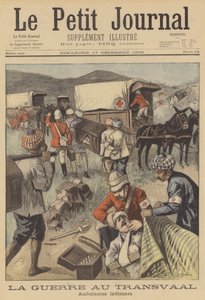 Ambulances indiennes en action pendant la guerre des Boers
