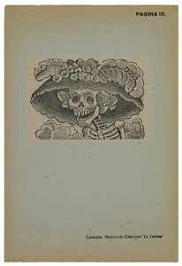 Calavera de la Catrina, c.1910, imprimé 1943