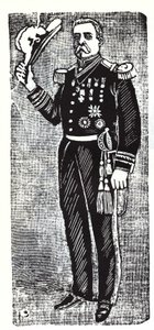 Portrait de Porfirio Diaz (1828-1915), président de la République du Mexique. Xylographie par Jose Guadalupe Posada (1852-1913) - José Guadalupe Posada
