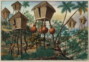 Manille et ses environs : Huttes des Indiens de la montagne - Jose Honorato Lozano