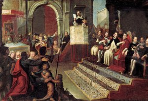 Saint Vincent Ferrier lors du compromis de Caspe en 1412