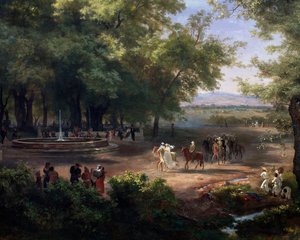 Promenade autour de Mexico, détail - José María Velasco