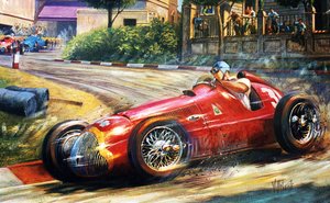 Juan Manuel Fangio, Rues de Pescara - Jose Maria Villafuerte