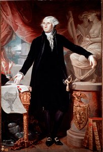 Portrait du président des États-Unis George Washington (1732-1799). Peinture de Giuseppe Perovani (1765-1835) Madrid, Academia de San Fernando