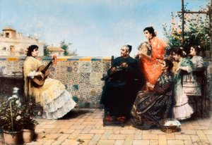 La visite du curé - Jose Rico y Cejudo
