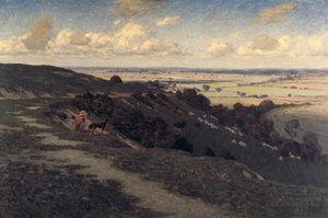 Bury Hill et village avec vue sur les North Downs - Jose Weiss