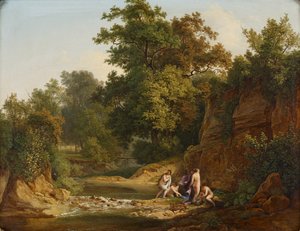 Paysage avec baigneurs - Josef Feid