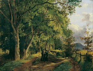 Chemin vers le Mariahilfberg près de Gutenstein - Josef Feid