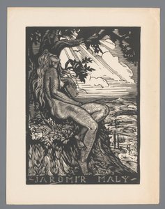 Ex libris de Jaromír Malý - Josef Hodek
