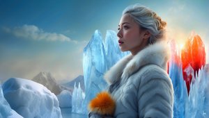 Monde de glace onirique