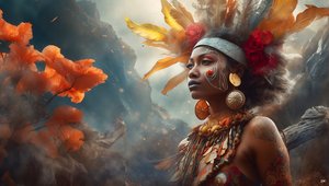 Scène onirique aborigène 02 - Josef Johann Michel