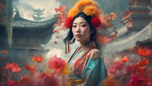 Scène onirique japonaise