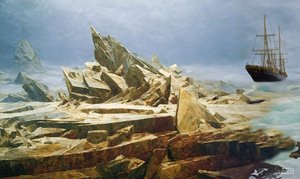 JJM recrée Friedrich-C-D: La mer de glace (avant le désastre)