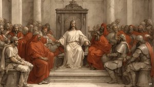 Jésus devant Pilate sur le siège du juge - Josef Johann Michel