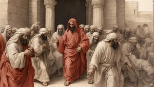 Jésus chasse les marchands du temple - Josef Johann Michel