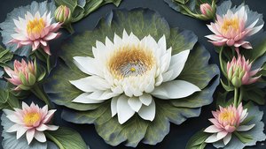 mandala: éléments de nénuphars_03