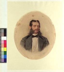 August Szabo (1836 - 1910), cafetier au Volksgarten - Josef Kriehuber