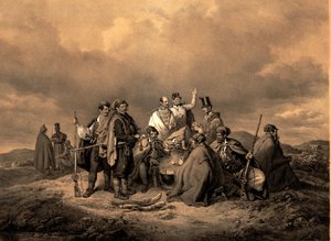 Bivouc Kriehuber Litho - Josef Kriehuber
