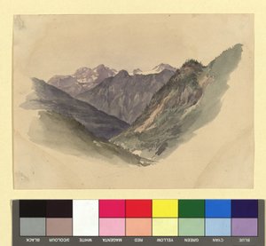 Vallée de montagne - Josef Kriehuber