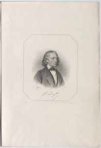 Portrait de Franz Liszt 1811-1886, 1856 - Josef Kriehuber