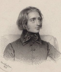 Portrait du compositeur Franz Liszt - Josef Kriehuber