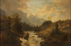 Paysage forestier - Josef Kriehuber