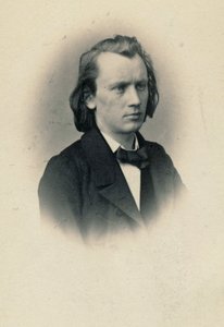 Portrait du compositeur Johannes Brahms 1833-1897, vers 1863