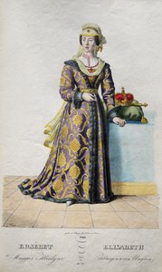 Élisabeth de Luxembourg 1409-1442, Reine de Bohême, 1828 - Josef Nikolaus Kriehuber