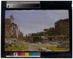 Deux vues du Forum romain