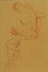 Peintre et modèle - Josef Wawra