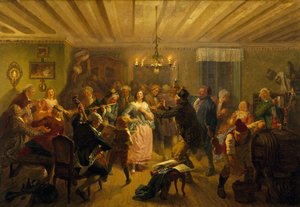 Le Concert à Tre Byttor, 1860 - Josef Wilhelm Wallander