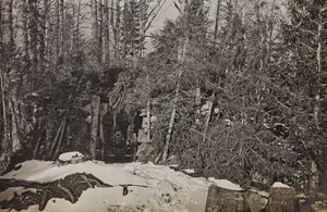 Album "Meine weltkriegs - Erinnerungen Front Sud-Ouest (Carinthie, Italie, Tyrol du Sud) 31/03/1915-12/11/1918 - Josef Zohles Wien": canon Brisia - Josef Zohles