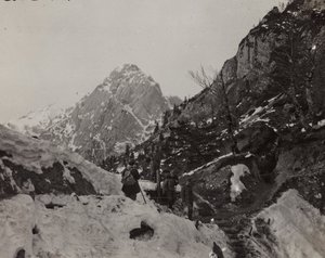 Album "Meine weltkriegs - Erinnerungen South-West Front (Carinthie, Italie, Tyrol du Sud) 31/03/1915-12/11/1918 - Josef Zohles Wien" : Rosskofel (Monte Cavallo)