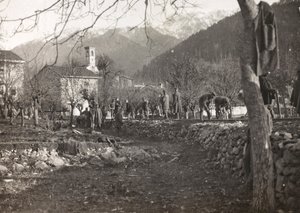 Album "Meine weltkriegs - Erinnerungen South-West Front (Carinthie, Italie, Tyrol du Sud) 31/03/1915-12/11/1918 - Josef Zohles Wien" : soldats au travail pour le commandement