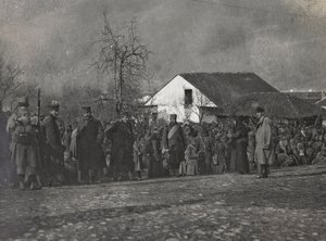 Album "Meine weltkriegs - Erinnerungen South-West Front (Carinthie, Italie, Tyrol du Sud) 31/03/1915-12/11/1918 - Josef Zohles Wien" : prisonniers - Josef Zohles