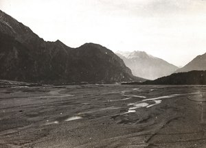 Album "Meine weltkriegs - Erinnerungen South-West Front (Carinthie, Italie, Tyrol du Sud) 31/03/1915-12/11/1918 - Josef Zohles Wien": la rivière Tagliamento à Mo - Josef Zohles