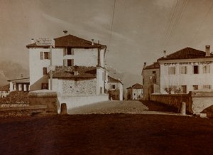 Album "Meine weltkriegs - Erinnerungen South-West Front (Carinthie, Italie, Tyrol du Sud) 31/03/1915-12/11/1918 - Josef Zohles Wien": vue de Chiusaforte - Josef Zohles