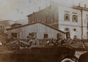 Album "Meine weltkriegs - Erinnerungen South-West Front (Carinthie, Italie, Tyrol du Sud) 31/03/1915-12/11/1918 - Josef Zohles Wien": Kaiser Karl à Trente - Josef Zohles