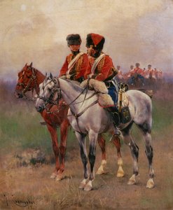 Soldats à cheval