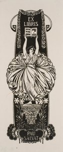 Ex-libris de Pau Salvat - Josep Triadó