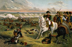Histoire. France. Premier Empire français. Napoléon Ier à la bataille de Wagram - Joseph Louis Hippolyte (after) Bellange