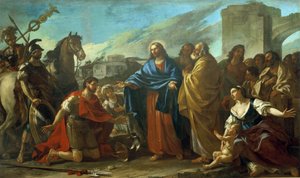 Miracles du Christ : "Le centurion aux pieds du Christ" - Joseph Marie, the Elder Vien
