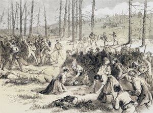 Les émeutes du charbon à Scranton, Pennsylvanie, USA - Joseph (after) Becker