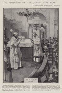 Célébration du début de la nouvelle année juive dans la Grande Synagogue, Aldgate, Londres - Joseph (after) Finnemore