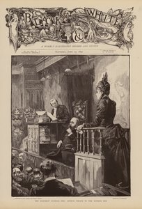 Mme Arthur Wilson témoigne lors du procès du scandale du Baccarat - Joseph (after) Finnemore