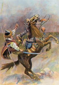 Robinson Crusoé : Le cheval a renversé le tartare et est tombé sur lui - Joseph (after) Finnemore
