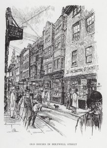 Vieilles maisons dans Holywell Street - Joseph (after) Pennell