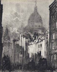 Dôme de Saint-Paul, depuis Cannon Street - Joseph (after) Pennell